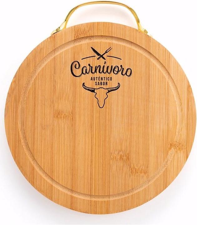 Actual product image Natura Punto Bamboo cutting board, round, noble look, 22 x 22 x 2cm