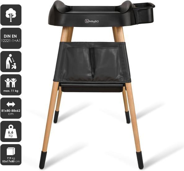 Produktbild BabyGo Wickeltisch - Change ME - schwarz