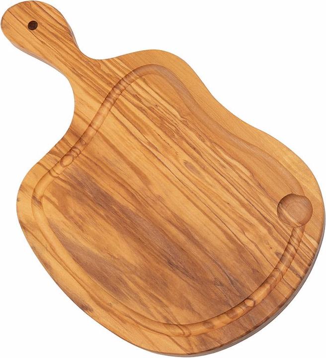 Produktbild Natura Punto Steak-Brett mit Saftrille, 40 x 24 cm, Olivenholz