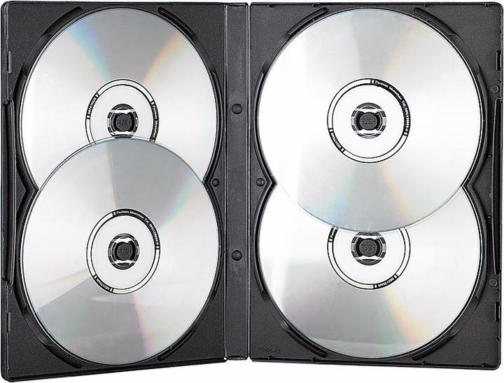 Produktbild Pearl 2-mal: CD/DVD Soft Hülle für 4 DVDs (10er-Set)