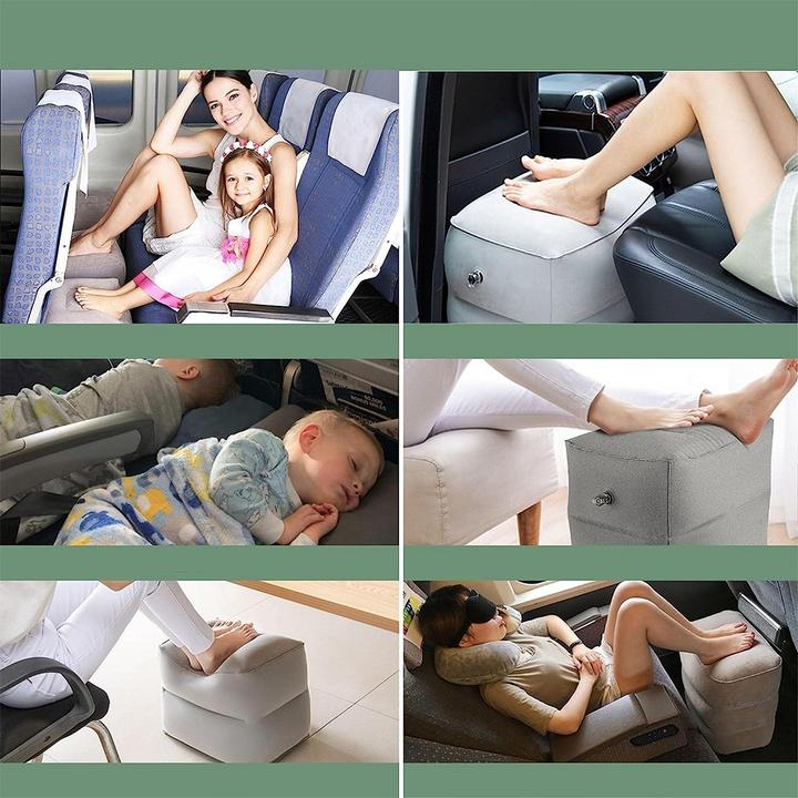 Actual product image Noya Fussstütze Reise Fussablage Sitzerweiterung mit Schutzabdeckung aufblasbar (Additional padding)