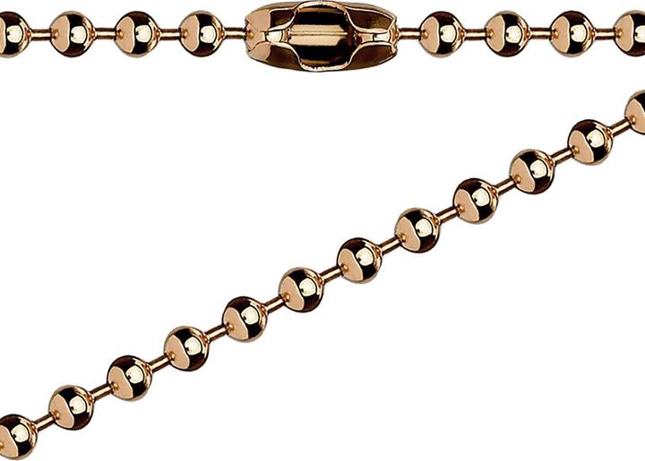 Star Piercing Kette mit Kugeln rosegold (ohne Messing, Chirurgenstahl 316L)
