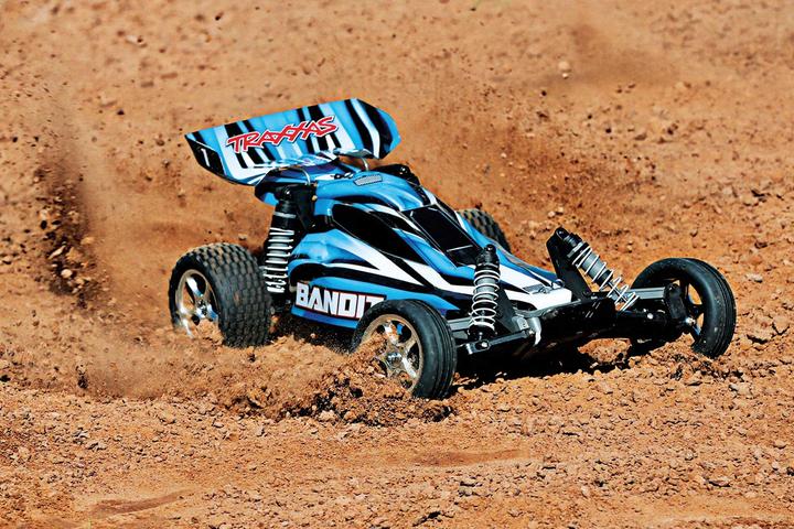 Image du produit Traxxas Bandit Bleu Buggy Rtr Sans Batterie/Chargeur 1/10 2wd Buggy Brushed (RTR Prêt à fonctionner)