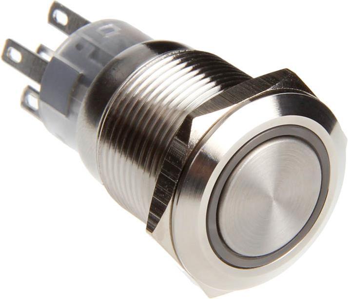 DimasTech Vandalismustaster 19mm - Silverline