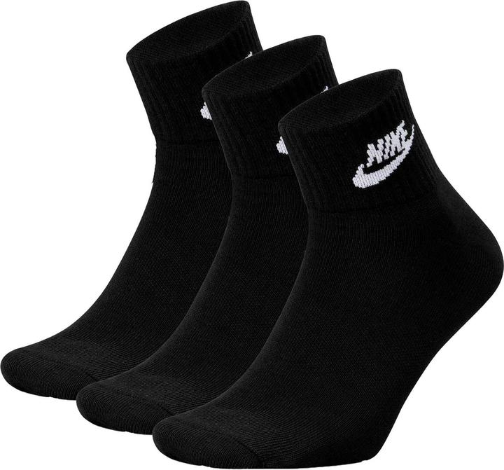 Produktbild Nike Everyday Essential Ankle, Black/White XL (3er Pack, 46 - 50)