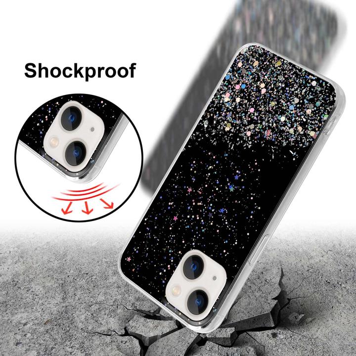 Actual product image Cadorabo Case for Apple iPhone 14 in TPU sparkling glitter style (Apple iPhone 14)