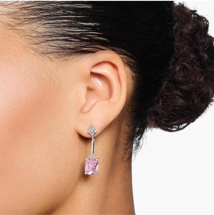 Produktbild Thomas Sabo Ohrringe pinker Stein silber (925er Silber)
