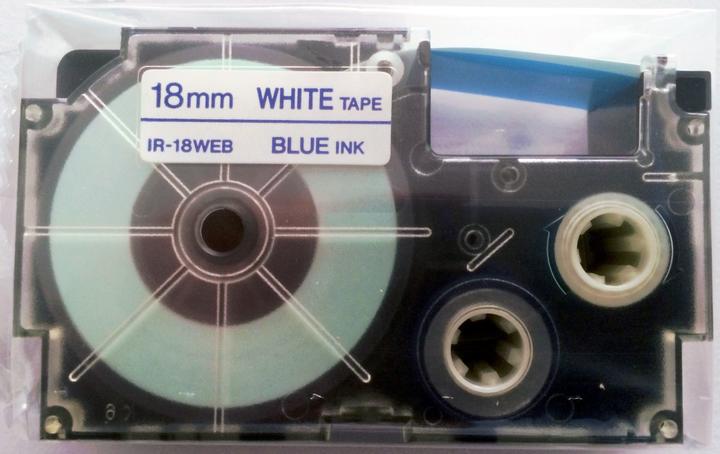 Produktbild Casio IR-18WEB1 Etikettenband (1.80 cm, Blau)