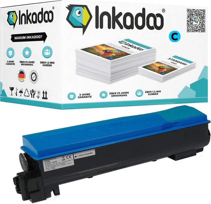 Produktbild Inkadoo Toner kompatibel zu Kyocera/Mita 1T02HGCEU0 / TK-570C Toner, cyan Cyan (C)