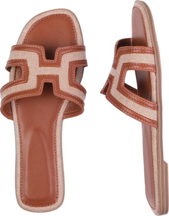 Actual product image Where's That From Womens/Ladies Surge Cut Out Instep Strap Flat Sandals (38)