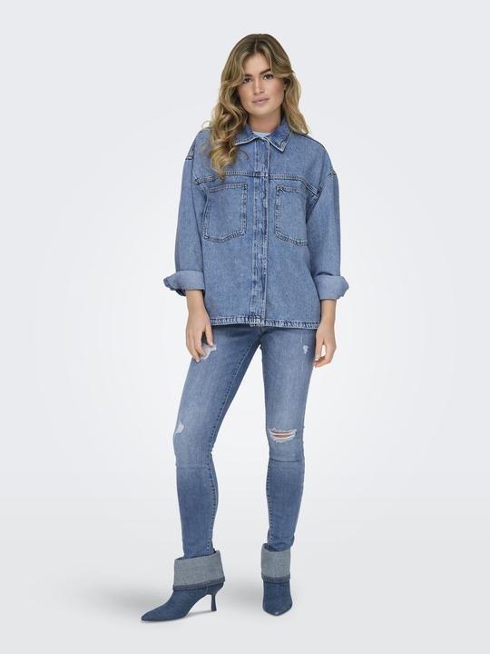 Immagine prodotto Only Vestibilità regolare Collo a camicia Polsini con bottone Spalla bassa Camicia in denim Camicia in (XL)