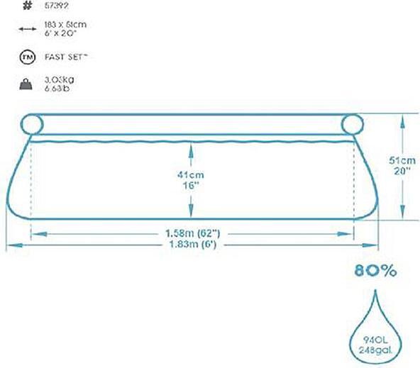 Produktbild Bestway Swimming Pool Fast
