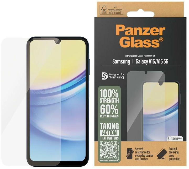 Image du produit PanzerGlass Ultra-Wide Fit (1 pièce(s), Samsung Galaxy A16, Samsung Galaxy A16 5G)