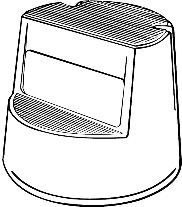 Immagine prodotto ReinigungsBerater Sgabello Rubbermaid Beige Nero 2 gradini Sgabello in plastica per arrampicarsi