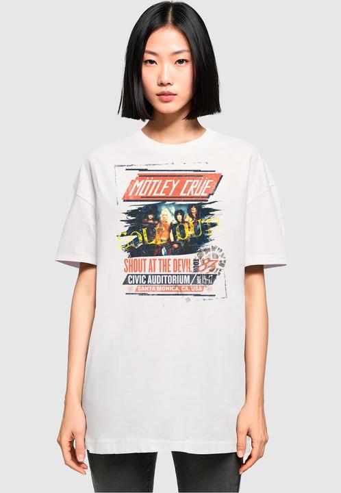 Actual product image Merchcode Ladies Motley Crue - SATD Tour Oversized Boyfriend Tee - 118771 (S)