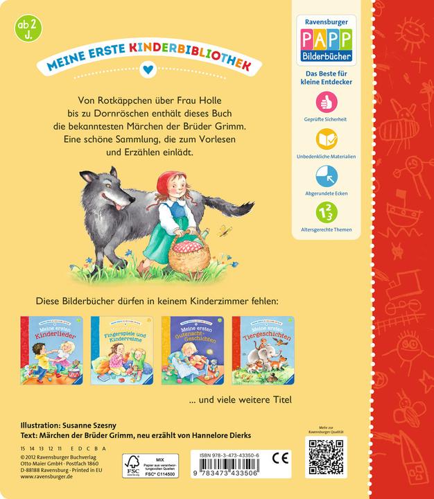 Produktbild Ravensburger Meine ersten Märchen (Deutsch, Hannelore Dierks, 2012)