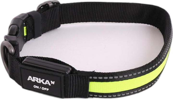 Produktbild Arka Leuchthalsband für Hunde aus Nylon mit USB (Hund, Hundesport)