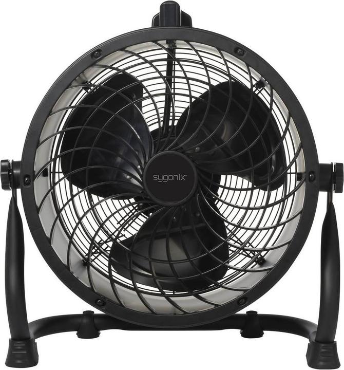 Image du produit Sygonix Bodenventilator 120 W Schwarz Schwenkbar (61.70 dB)