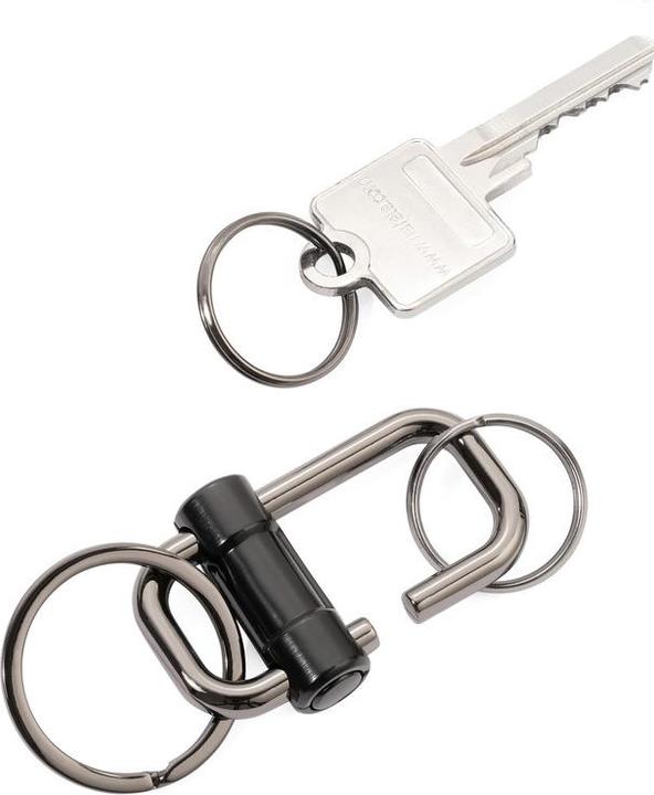 Actual product image Troika 2-WAY KEY Porte-clés avec 3 anneaux et fermeture coulissante, noir