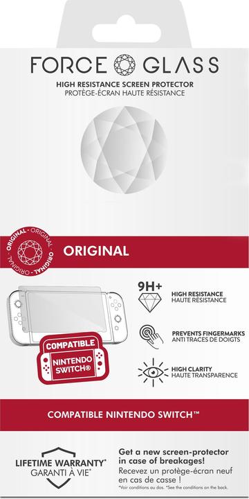 Actual product image Bigben Nintendo Switch Force Glass - Screen Protector Glass 9H+ V2 (Switch)