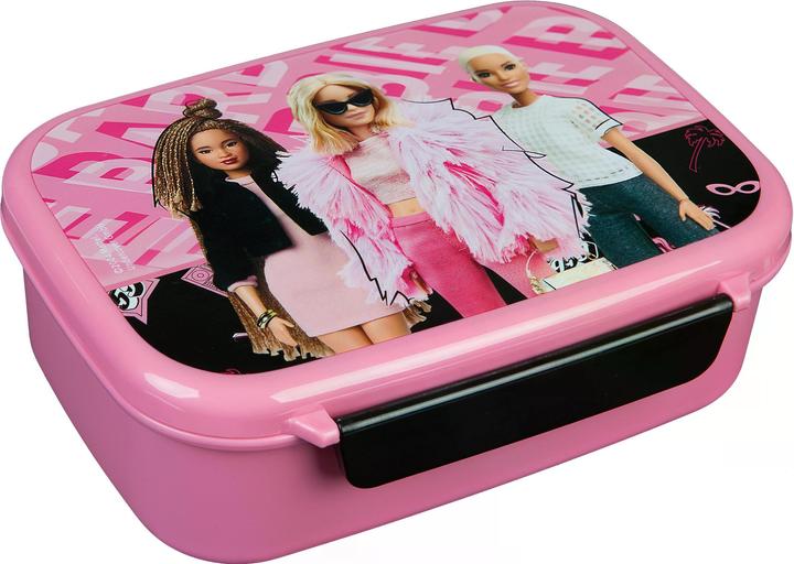 Produktbild Scooli Lunchbox Barbie Rosa/Schwarz, Materialtyp: Kunststoff
