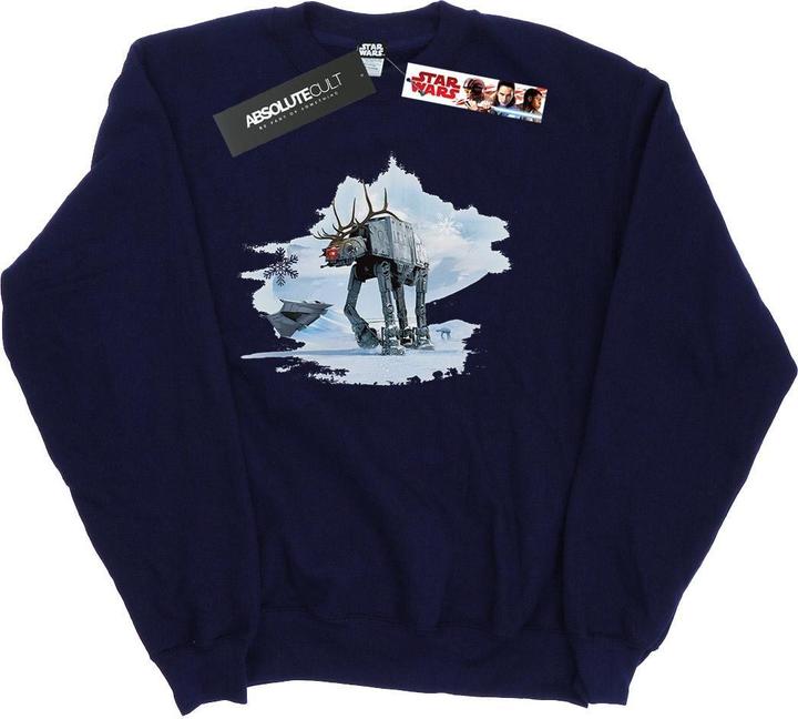 Star Wars Christmas ATAT Reindeer Sweatshirt (M)