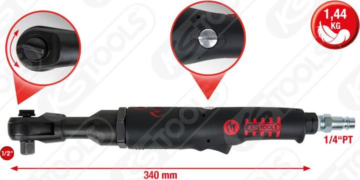 Actual product image KS Tools 1/2" MONSTER high performance air ratchet, 300 rpm, max. 6.3 bar (1/2")