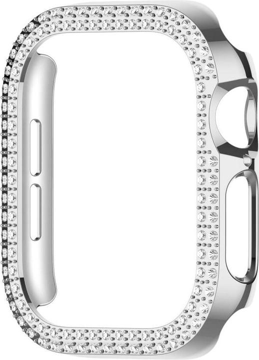 Actual product image Cover-Discount Apple Watch 10 - 42mm - Glitter rhinestone protective case