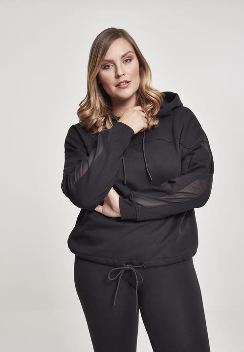 Immagine prodotto Urban Classics Felpa con cappuccio oversize Tech Mesh Inset da donna (XL)