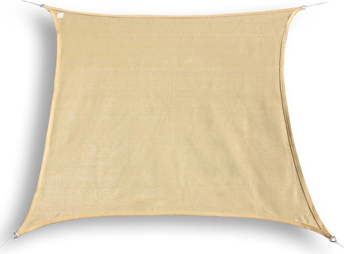 Swisshandel24 Sun sail square 3x3m, sand