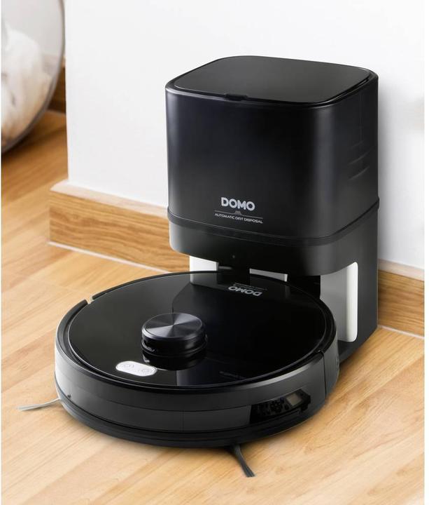 Image du produit Domo DO7298S Robot aspirateur/balayeur Noir App contrôlé, télécommandé, avec Wis (Robot d'aspiration et de nettoyage)
