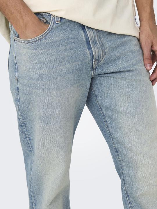 Produktbild Only & Sons ONSEDGE Mid Rise Gerade geschnitten Jeans Normal geschnitten jeans (32)