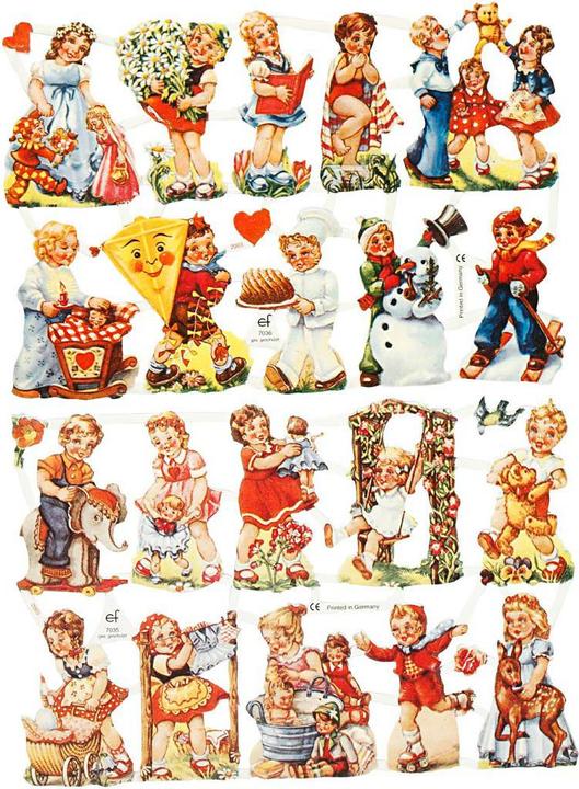 Produktbild Creativ Company Vintage Bilder Nostalgische Kinder, 2 Blatt