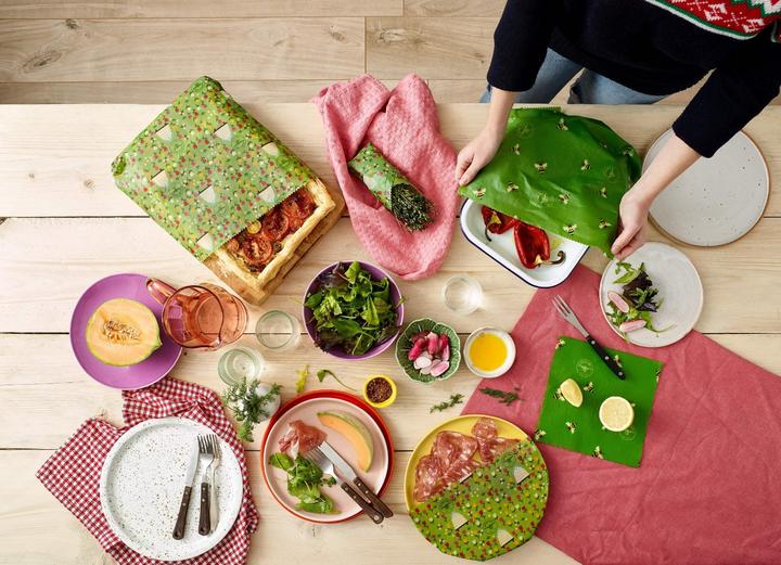 Image du produit The Beeswax Wrap Co. Lot de 5 lingettes de cire d'abeille (5 x)