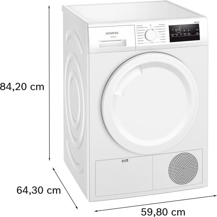 Actual product image Siemens WT43N203 (8 kg, Right)