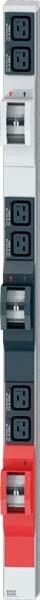 Actual product image Bachmann IT PDU ALU 0HE 6x C19 6x circuit breaker CEE 3x32A red (12 x, IEC 320, 3 m)