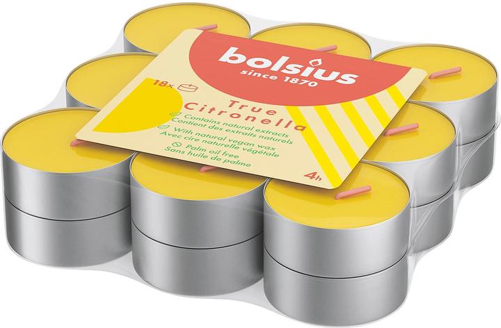 Bolsius Luci da tè profumate alla citronella (18 pz.)