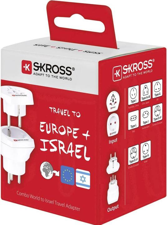 Actual product image Skross World to Israel