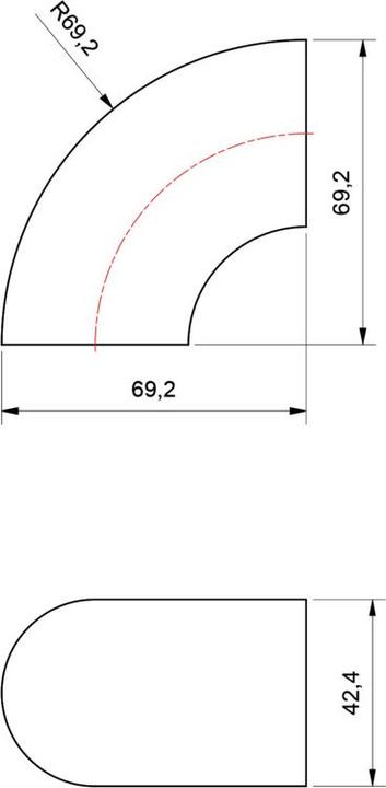 Productafbeelding OK-Line Anschweissbogen 90°