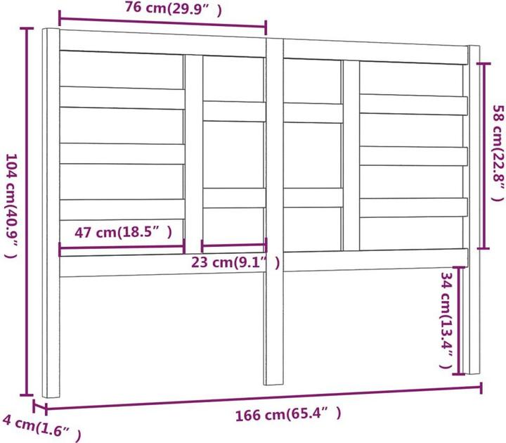 Actual product image VidaXL Edan (166 x 4 x 104 cm)