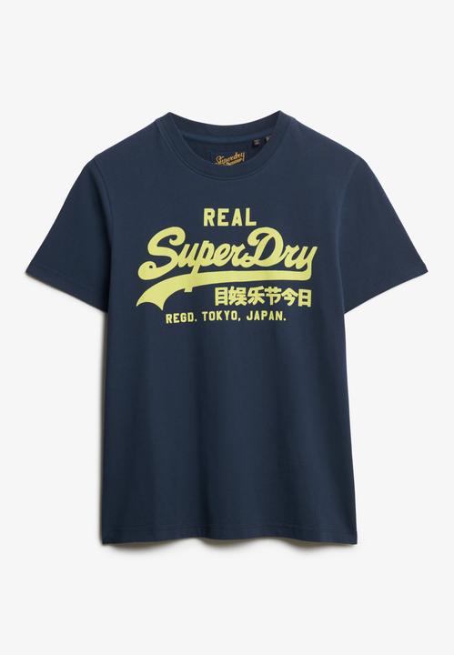 Produktbild Superdry Figurbetontes T-Shirt in Neonfarben mit Vintage-Logo (12)