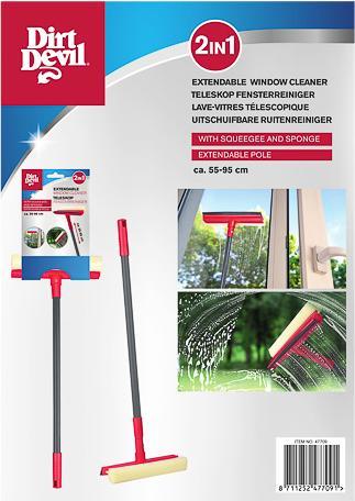 Actual product image Dirt Devil WINDOW CLEANER TELESKOP 871125247709 55x20x7,8cm 200gr 55-95cm (1 pcs.)