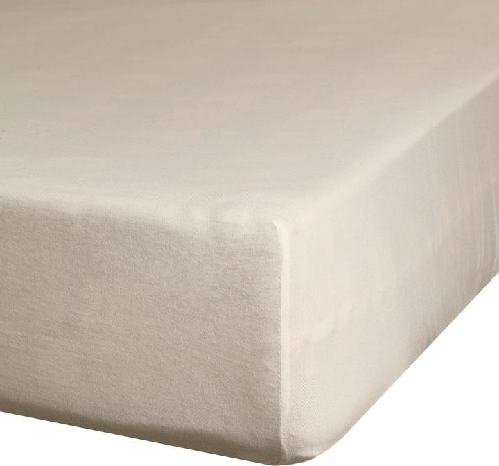 Eurofirany Jersey - onderlaken met 90x200 cm elastisch katoen beige kleur 190 g/m2 Eurofirana premium (90 x 200 cm)