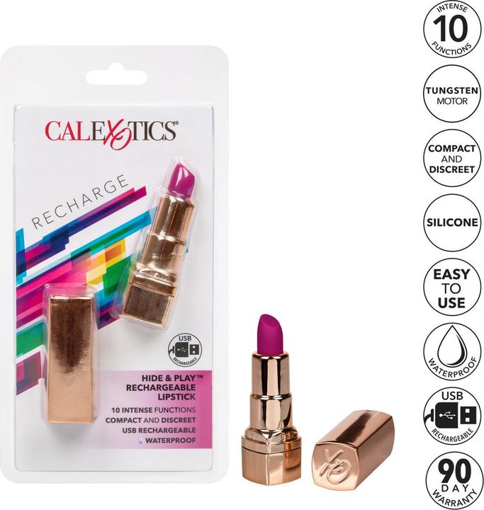 Productafbeelding CalExotics Hide & Play Lipstick Recharge-Paars