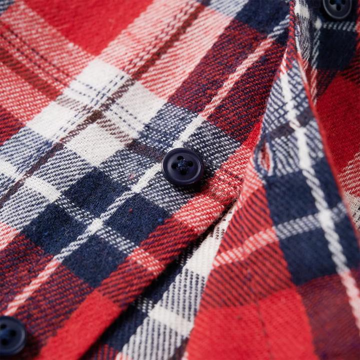 Immagine prodotto VidaXL Camicia da bambino con motivo a quadri rosso e blu navy 104,Materiale: 100 (104)