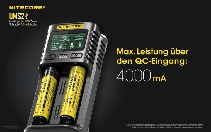 Immagine prodotto Nitecore UMS2 (1 pz., AAA, AA, Caricabatterie senza batteria)