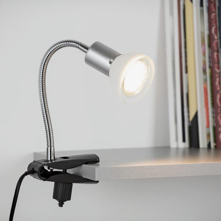 Produktbild Briloner LED Klemmleuchte, titanfarbig-weiss, 1xLED/GU10/3W (250 lm, GU10)