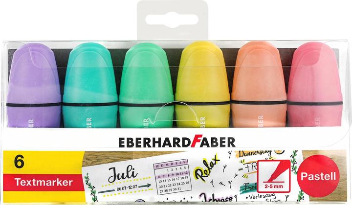 Actual product image EberhardFaber Highlighter wedge tip, 6 pieces (Multicoloured, 5 mm, 6 x)