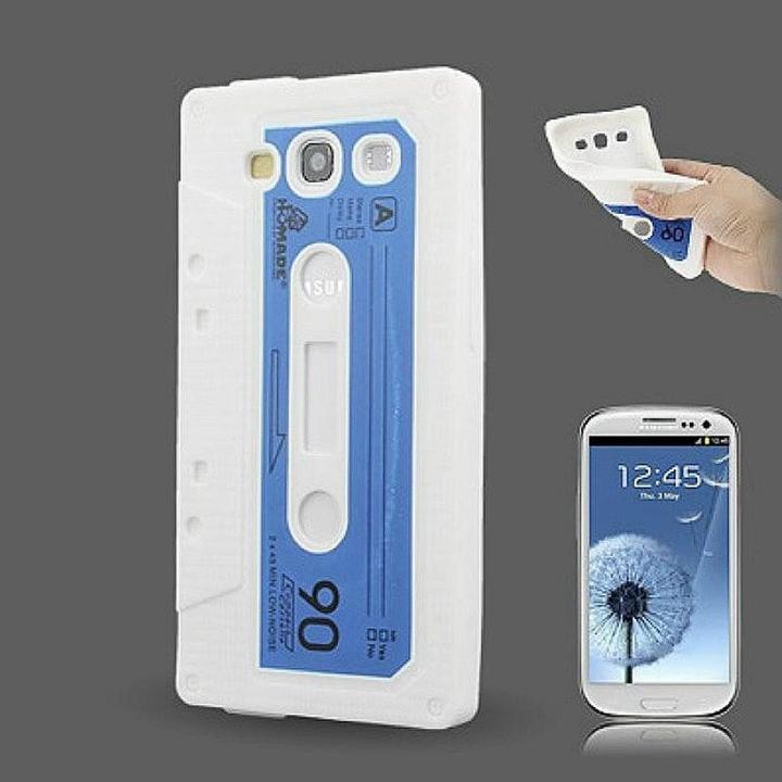 Produktbild König Design Silikon Hülle Kassette für Handy Samsung I9300 Galaxy S3 Weiss (Samsung Galaxy S3, Samsung Galaxy S3 Neo)