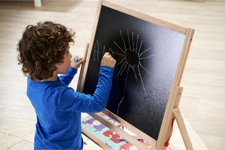 Image du produit Eichhorn Staand Schoolbord met Krijtjes (Tableau de l'école avec les enfants)